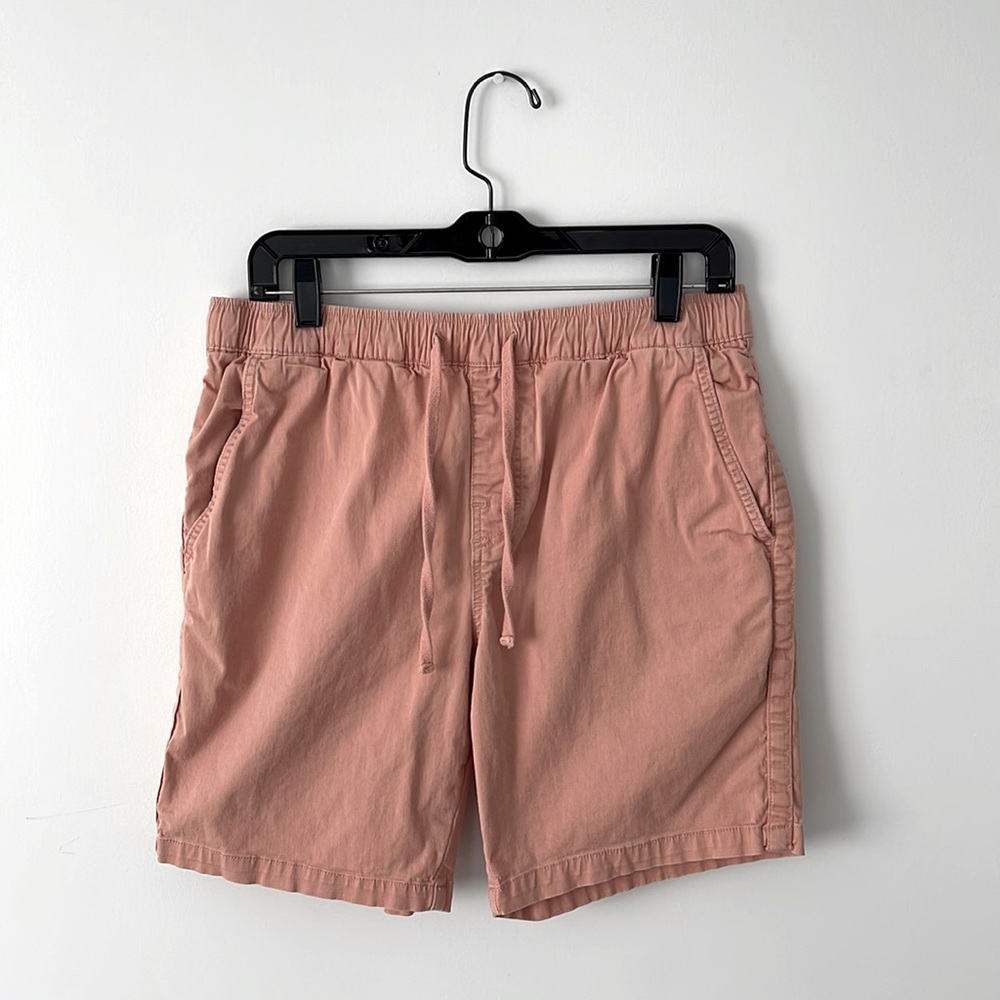 Medium Katin “Cream-Pink” Flat Front Shorts #UrbanOutfitters #Shorts #Katin